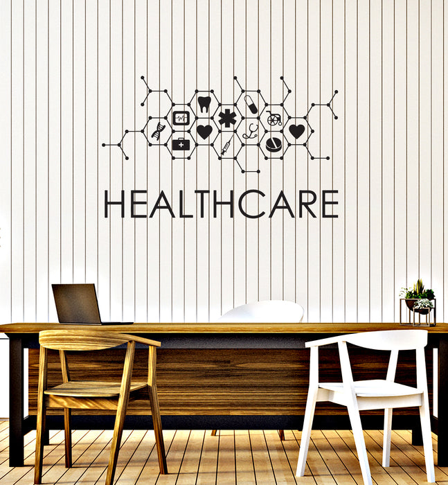 Background Health Sticker Vinyl Wall Decal Healthcare Medical Office Hospital Clinic Health Stic ...