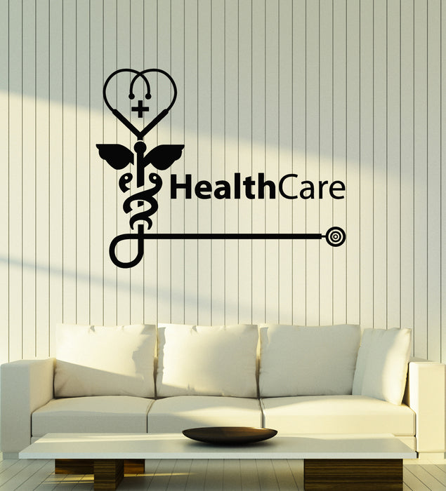 Vinyl Wall Decal Health Check Medical Center Health Care Stickers Mural (g7719)