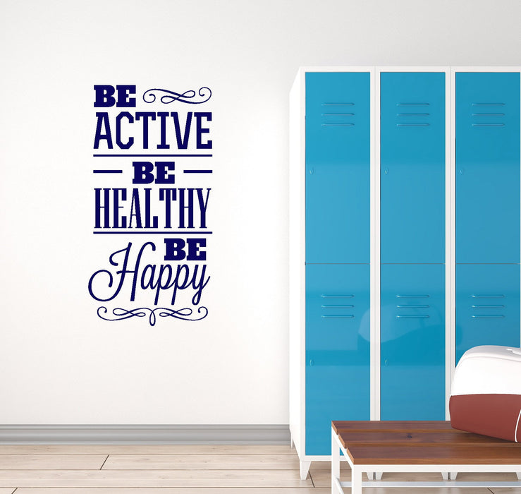 Vinyl Wall Decal Healthy Inspirational Quote Saying Gym Medical Office Interior Stickers Mural (ig5840)