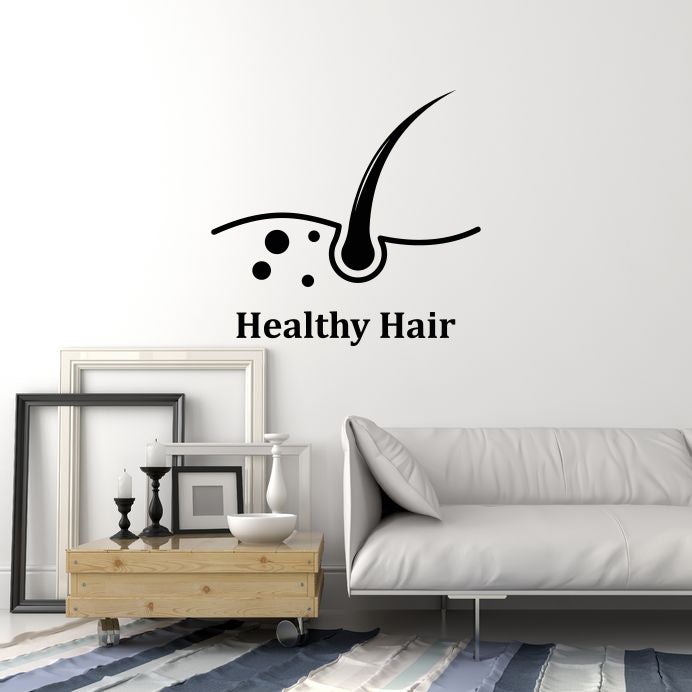Vinyl Wall Decal Healthy Hair Care Clinic Dermatology Stickers Mural (ig6348)