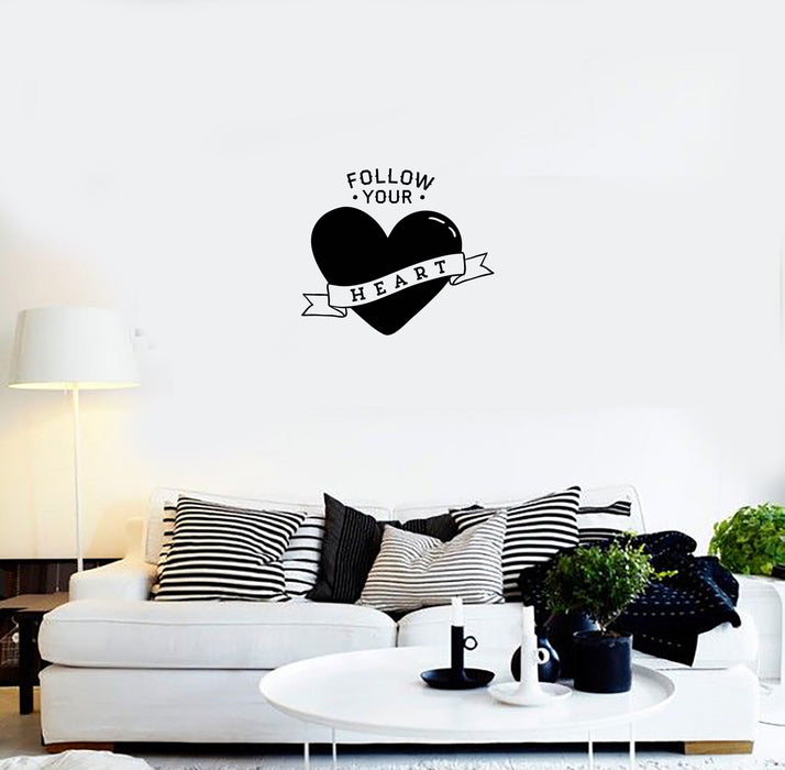 Vinyl Decal Wall Sticker Heart Words Quote Love Decor for Unique Gift (g119)