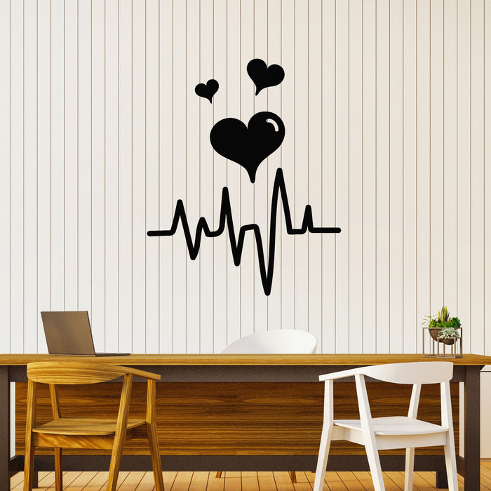 Vinyl Wall Decal Heartbeat Lifeline Heart Medicine Clinic Decor Stickers Mural (g8459)