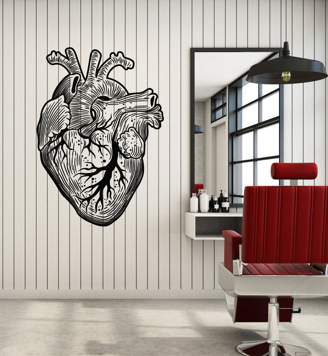 Vinyl Wall Decal Anatomical Heart Beat Hospital Clinic Decor Stickers Mural (g6006)