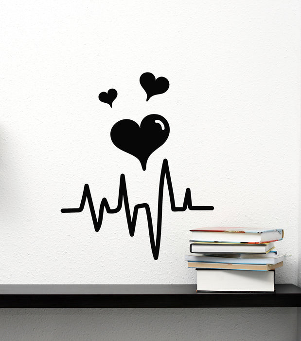 Vinyl Wall Decal Heartbeat Lifeline Heart Medicine Clinic Decor Stickers Mural (g8459)