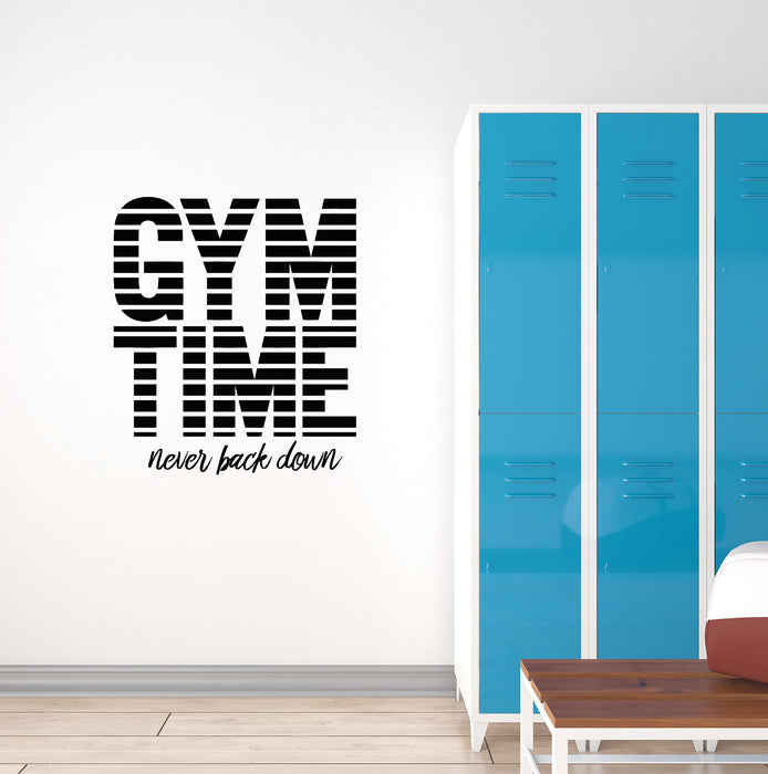Vinyl Wall Decal Home Gym Motivational Quote Saying Words Fitness Stickers Mural (ig6070)
