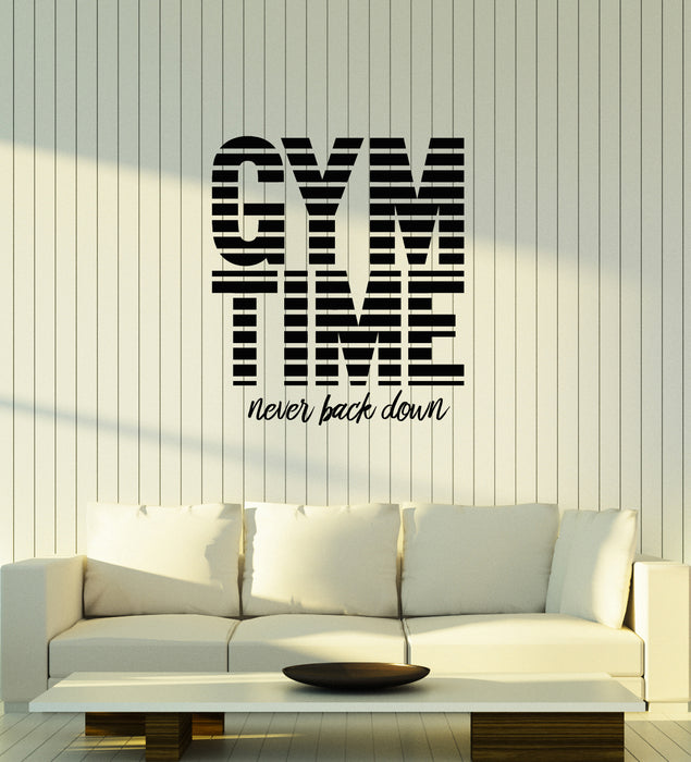 Vinyl Wall Decal Home Gym Motivational Quote Saying Words Fitness Stickers Mural (ig6070)