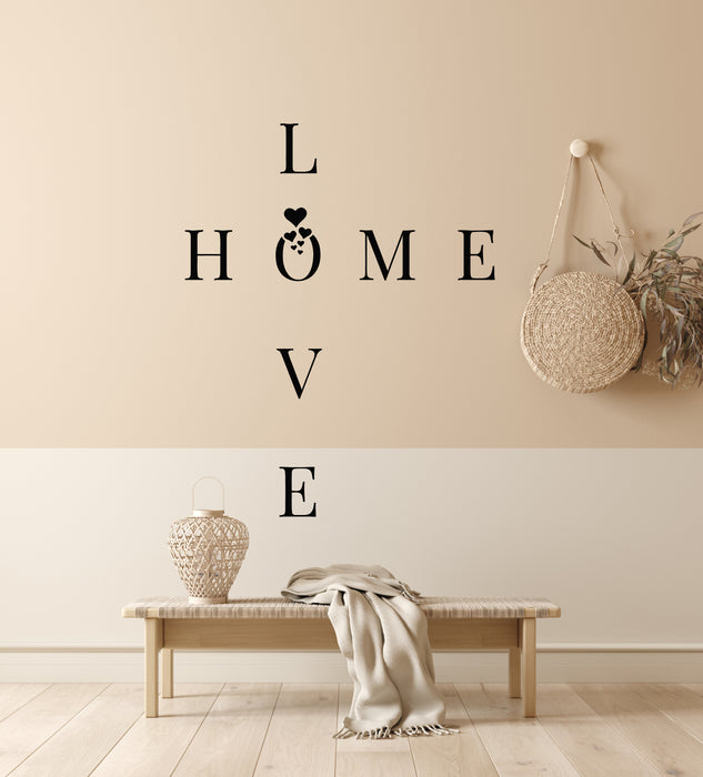 Vinyl Wall Decal Home Love Lettering Welcome House Words Stickers Mural (g7644)