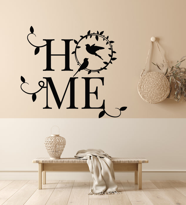 Vinyl Wall Decal Welcome Home Lettering House Decor Stickers Mural (g6615)