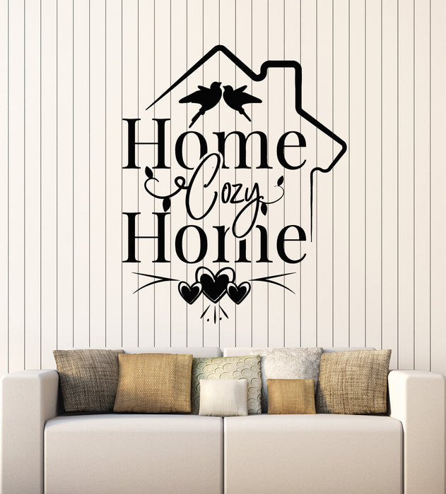 Vinyl Wall Decal Cozy Home Welcome House Interior Decoration Stickers Mural (g6678)