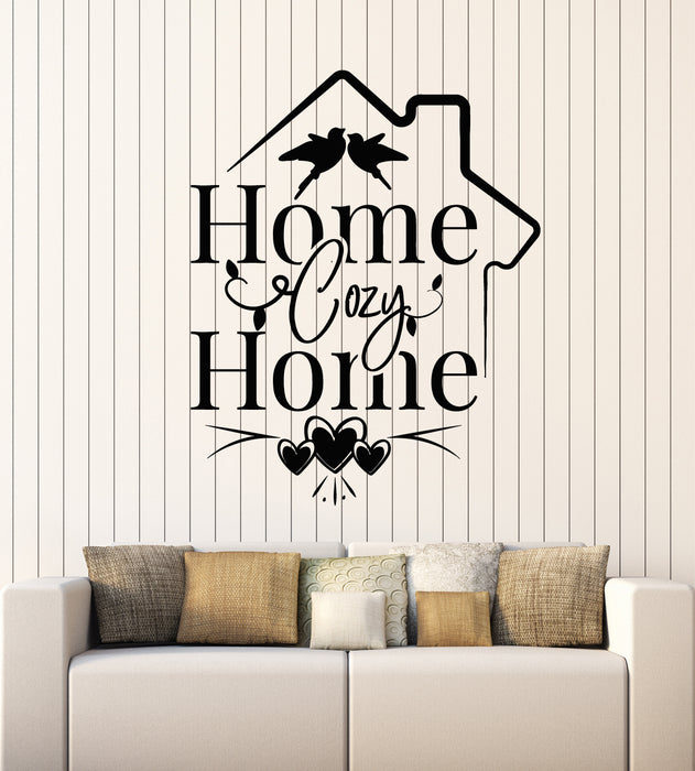 Vinyl Wall Decal Cozy Home Welcome House Interior Decoration Stickers Mural (g6678)