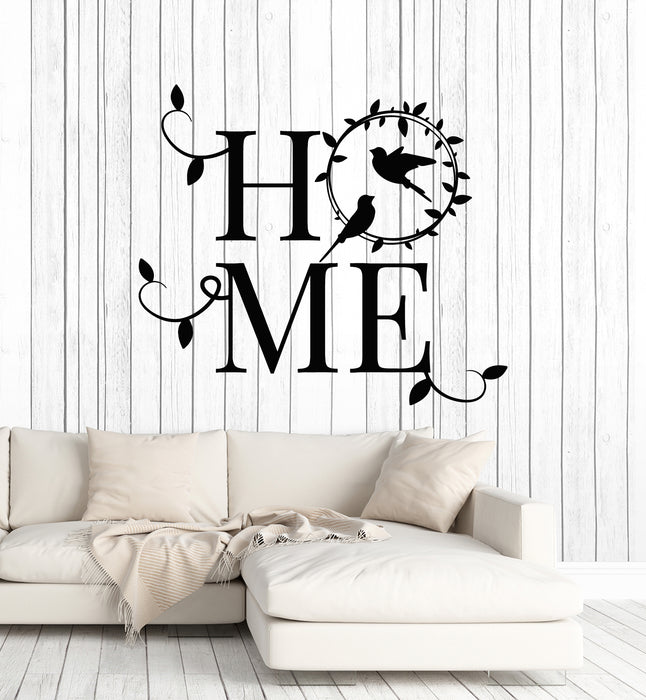 Vinyl Wall Decal Birds Living Room Home Decor Welcome Stickers Mural (g5981)