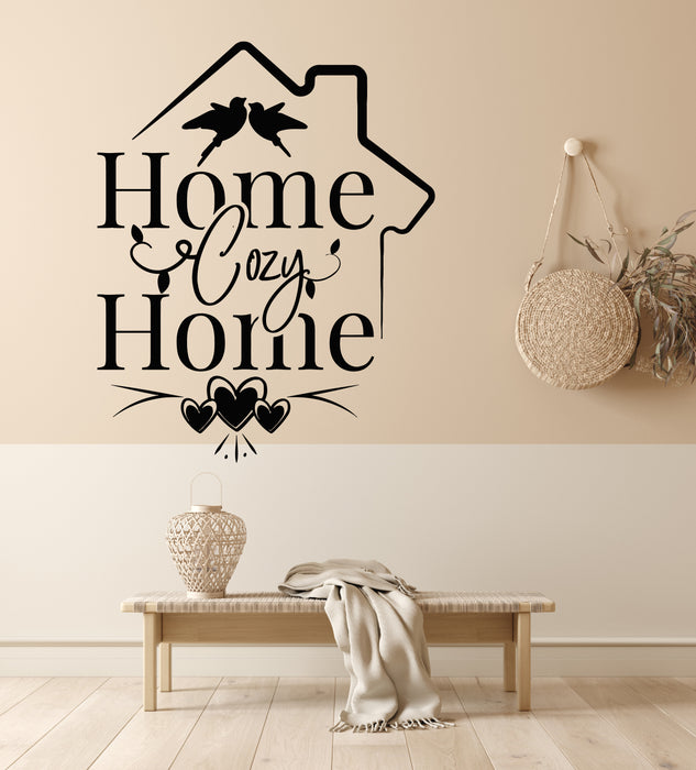 Vinyl Wall Decal Cozy Home Welcome House Interior Decoration Stickers Mural (g6678)