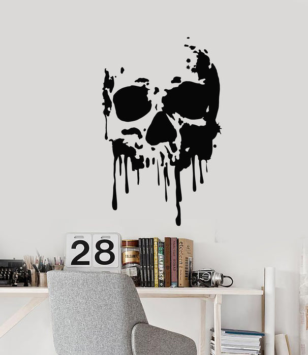 Vinyl Wall Decal Skull Death Gothic Horror Monster Art Bone Stickers Mural (g2124)
