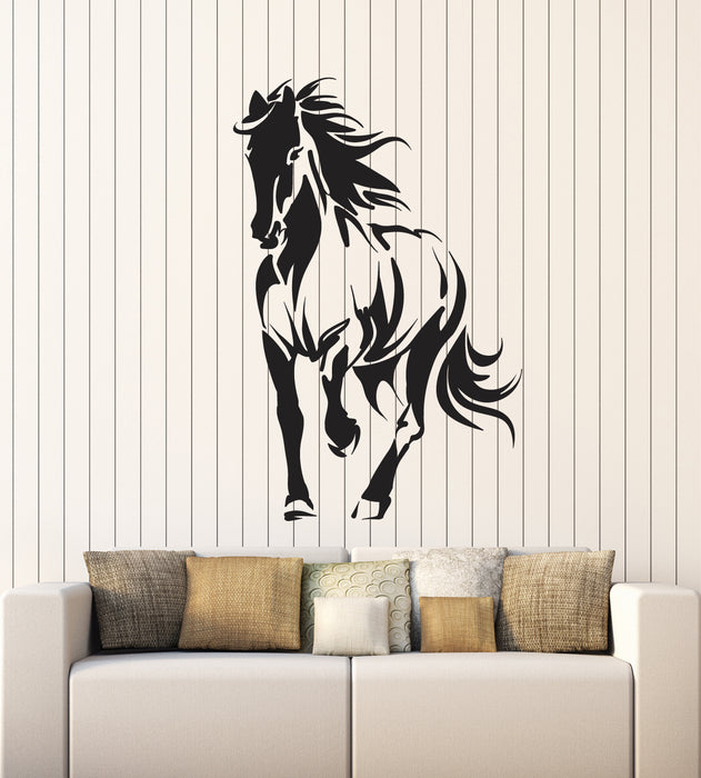 Vinyl Wall Decal Horse Silhouette Animal Mustang Living Room Sticker (g1471)