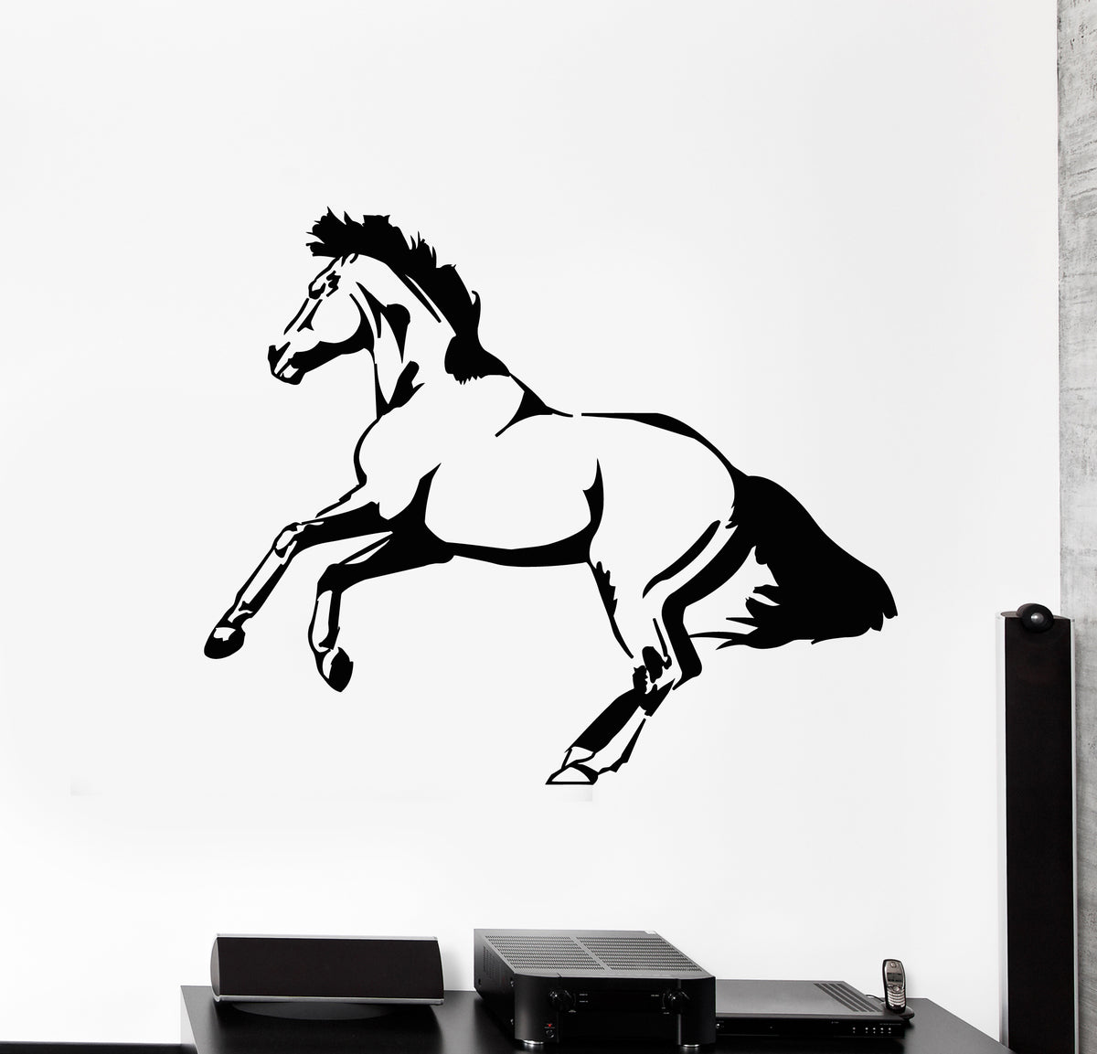 Vinyl Wall Decal Horse Stallion Galloping Animal Farm Decor Stickers M