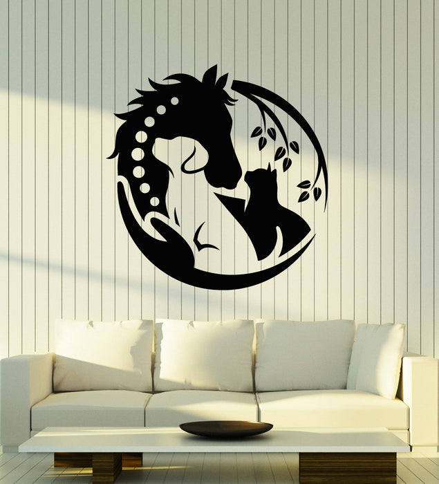 Vinyl Wall Decal Horse Dog Cat Animal Pets Clinic Health Logo Stickers Mural (g7888)