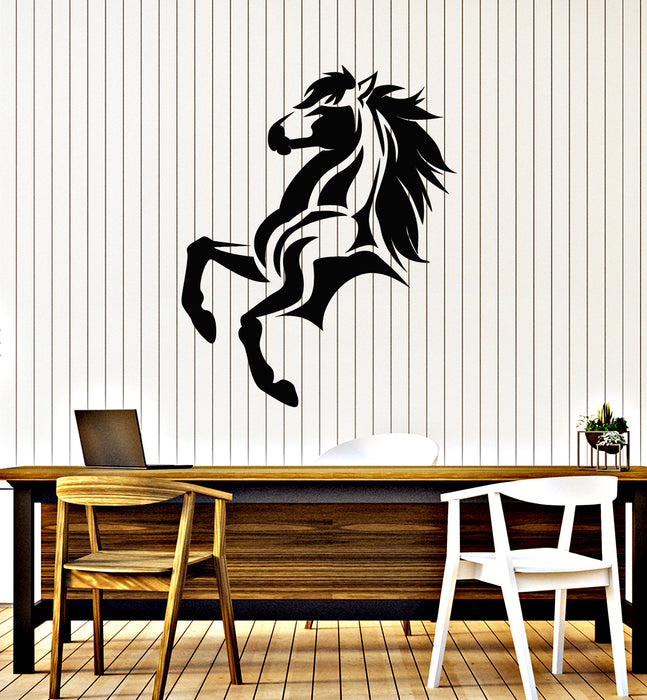 Vinyl Wall Decal Abstract Horse Horserace Mustang Decor Stickers Mural (g6130)