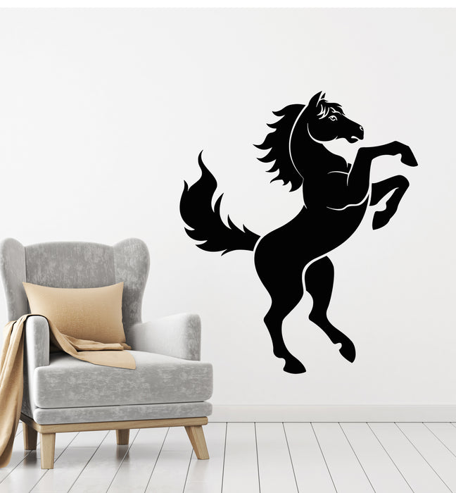 Vinyl Wall Decal Animal Stallion Mustang Pet Horse Stable Stickers Mural (g3241)