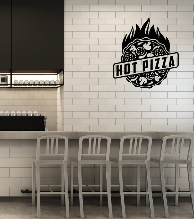 Vinyl Decal Wall Sticker Mural Hot Pizza Italian Cuisine Fast Food Unique Gift (g094)