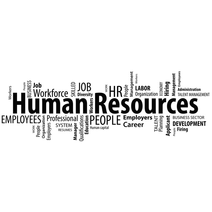 Vinyl Wall Decal Human Resources HR Words Cloud Management Office Stic ...