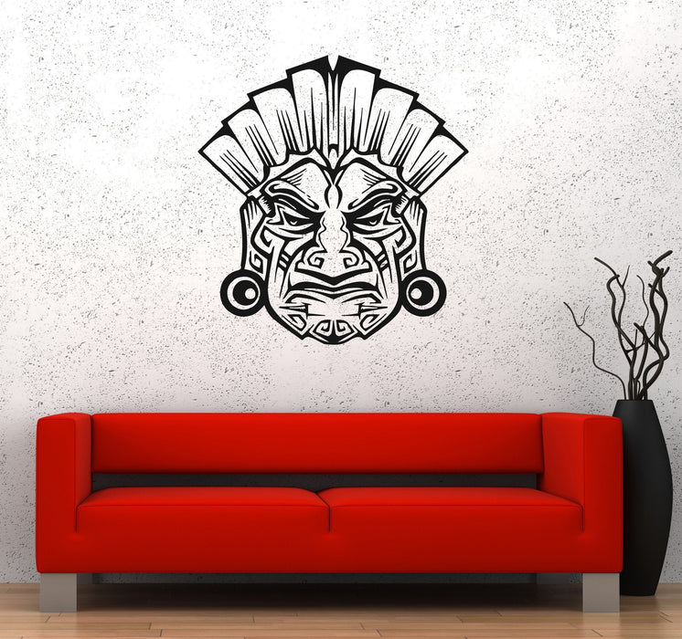 Vinyl Decal Shaman Mask Ancient Maya Inca Wall Sticker Mural Unique Gift (i005)