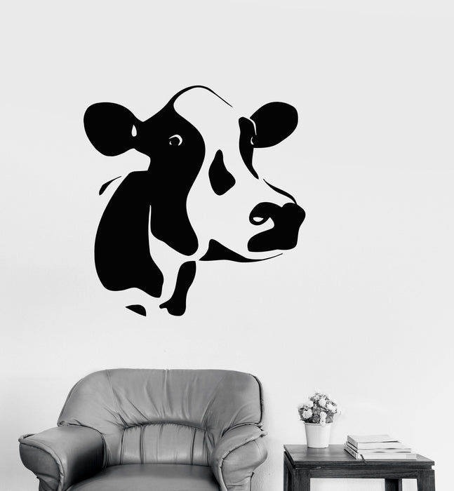 Vinyl Decal Cow Animal Dairy Farm Milk Wall Stickers Mural Unique Gift (i011)