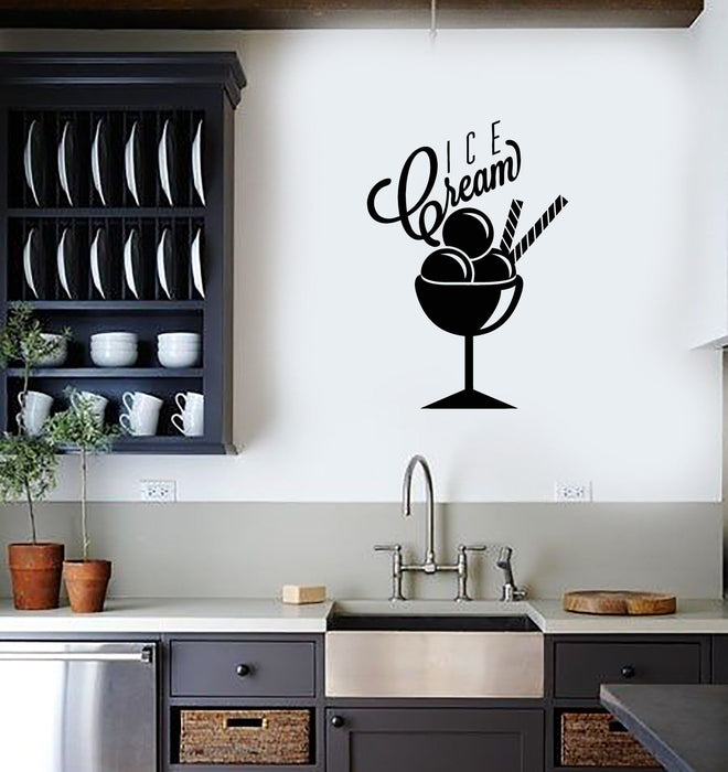 Vinyl Decal Wall Sticker Ice Cream Sweet Home Decor for Kitchen Unique Gift (g065)