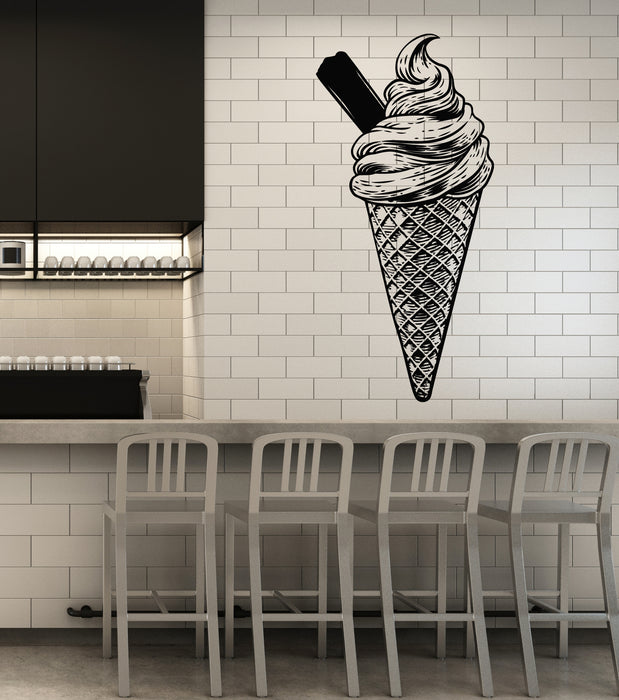 Vinyl Wall Decal Ice Cream Cone Dessert Sweet Home Decor Stickers Mural (g5958)