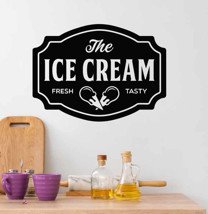 Vinyl Wall Decal Fresh Tasty Dessert Ice Cream Sweet Home Cafe Stickers Mural (g6263)