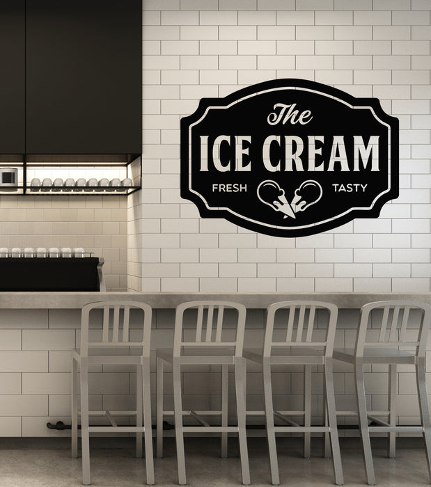 Vinyl Wall Decal Fresh Tasty Dessert Ice Cream Sweet Home Cafe Stickers Mural (g6263)