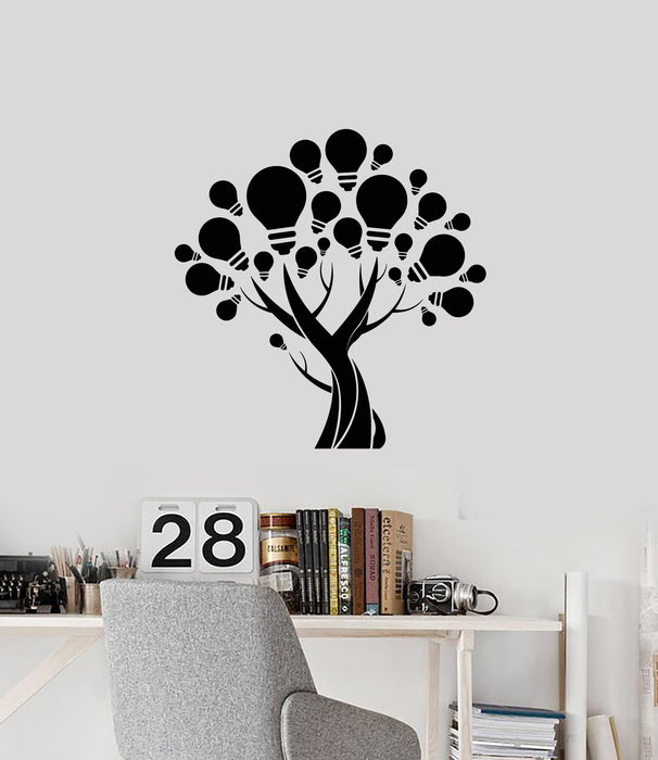 Vinyl Wall Decal Idea Tree Bulbs School Science Classroom Stickers Mural (g4494)