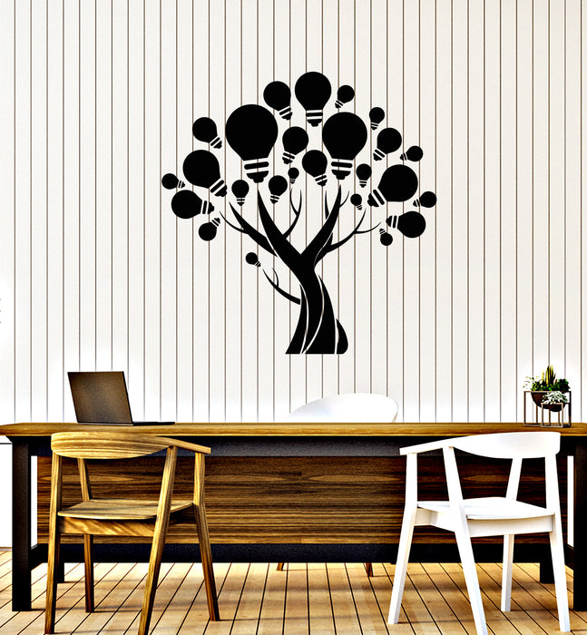 Vinyl Wall Decal Idea Tree Bulbs School Science Classroom Stickers Mural (g4494)