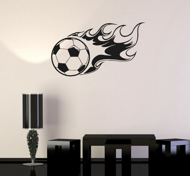 Vinyl Decal Soccer Sports Fans for Boys Man Garage Decor Wall Stickers Unique Gift (ig015)
