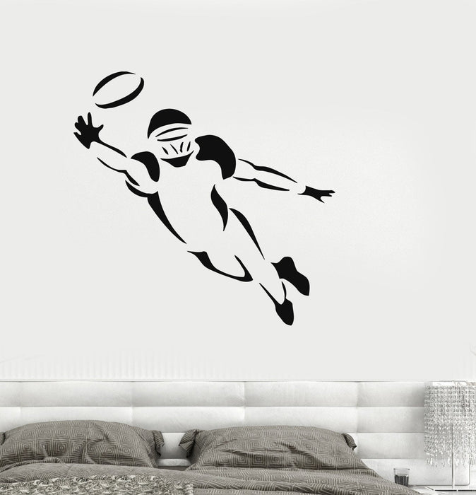 Wall Decal American Football Player Sports Fan Kids Room Decor Vinyl Stickers Unique Gift (ig017)