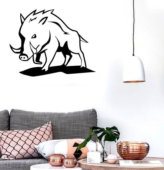 Wall Stickers Vinyl Decal Wild Boar Zoo Animal Nature Decor Mural Unique Gift (ig057)