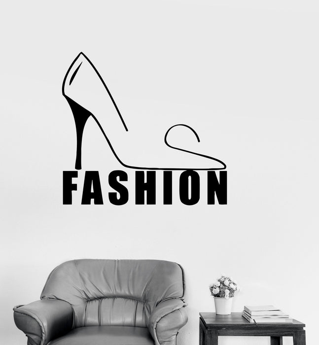 Vinyl Decal Fashion Style Shoes Woman Girl Room Wall Sticker Mural Unique Gift (ig073)