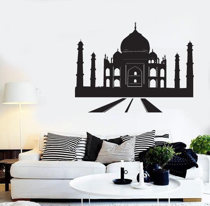 Wall Stickers Vinyl Decal Taj Mahal India Islam Mosque Mausoleum (ig1008)