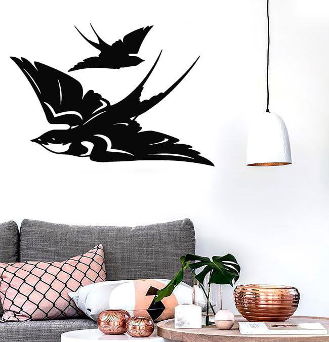 Wall Stickers Vinyl Decal Swallow Birds Nature Home Decor Mural Living Room (ig103)
