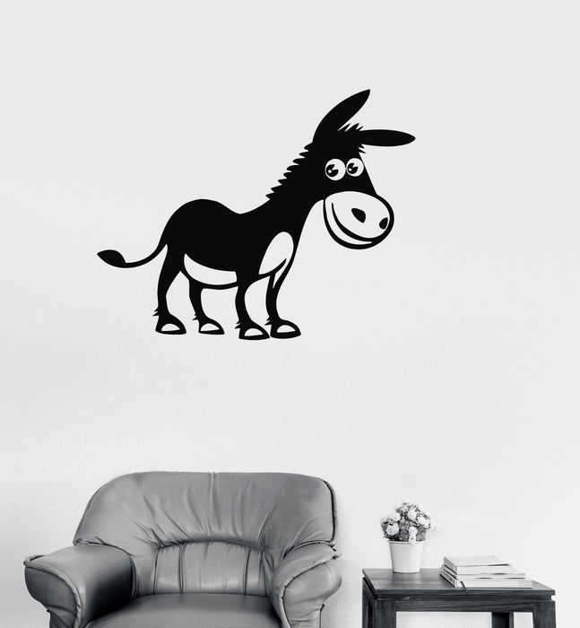 Vinyl Decal Positive Donkey Animal Farm Kids Room Wall Stickers Unique Gift (ig104)