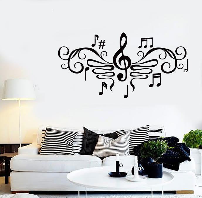 Wall Stickers Vinyl Decal Sheet Music for Living Room ig1334