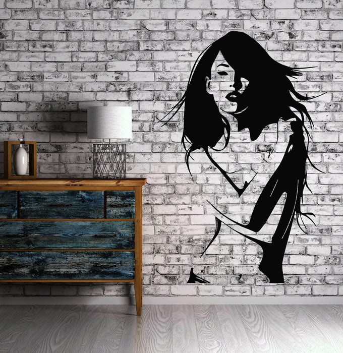 Sexy Woman Wall Stickers Beautiful Girl Naked Model Vinyl Decal Art Mural (ig1354)