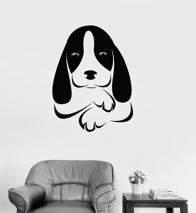 Vinyl Decal Puppy Dog Pet Animal Children Room Nursery Wall Stickers Unique Gift (ig154)