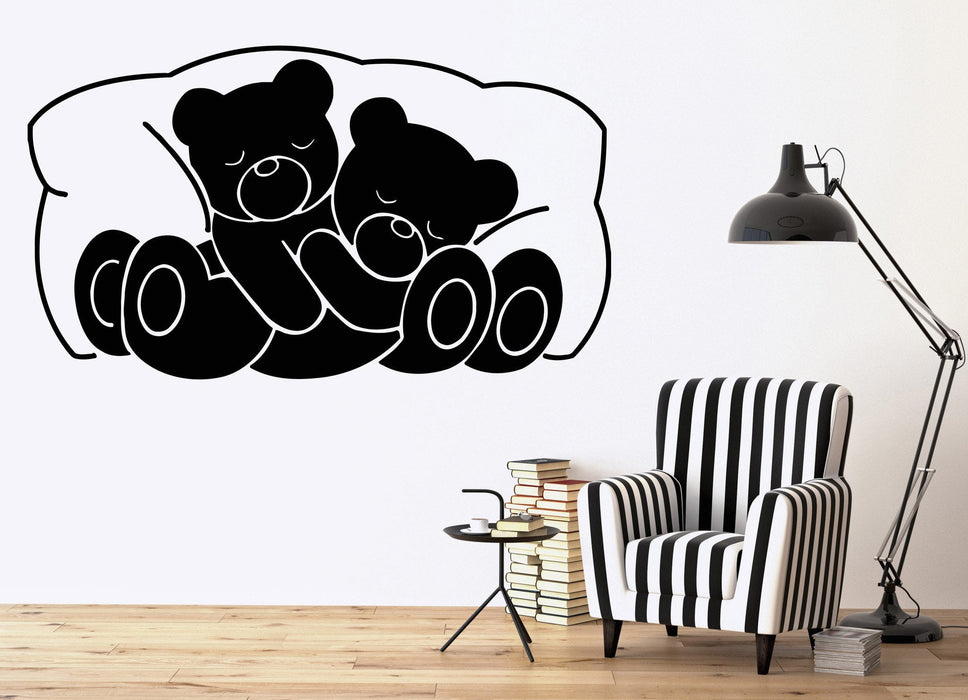 Vinyl Decal Bear For Children Animal For Bedrooms Nursery Wall Stickers Unique Gift (ig1552)