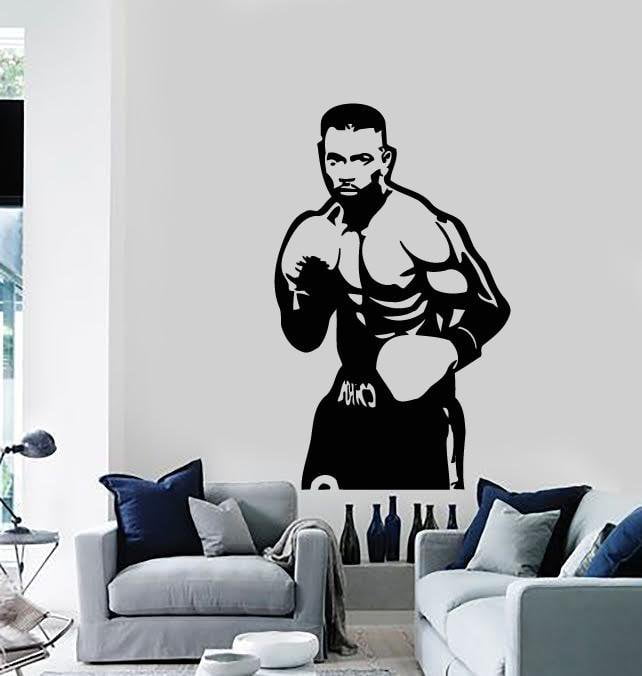 Boxing Boxer Training Wall Decal Sticker Mural Home Office Bedroom Decor  Sports BH4 -  Norway