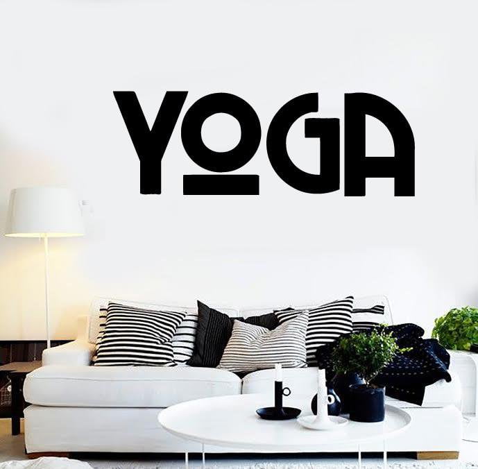 Autocollants muraux en vinyle Yoga Zen Méditation Santé Cadeau unique ig1634