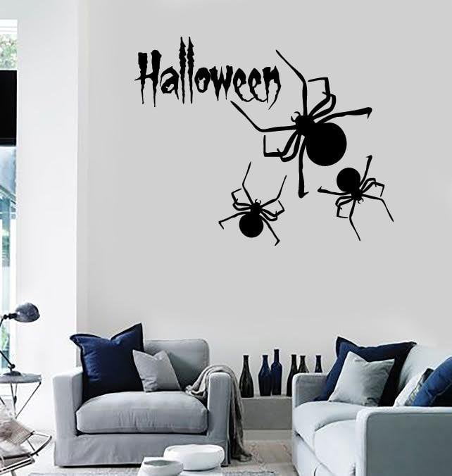 Wall Stickers Vinyl Decal Spider Halloween Horror Mystery Unique Gift ig1647