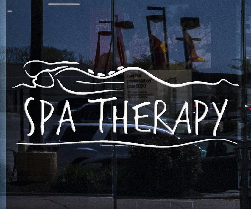 Window Graphics and Wall Stickers Vinyl Decal Spa Therapy Massage Beauty Salon (ig1707w)