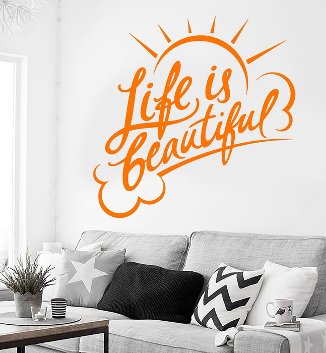 Wall Stickers Best Quotes Positive Life Happiness Art Mural Vinyl Decal Unique Gift (ig1973)