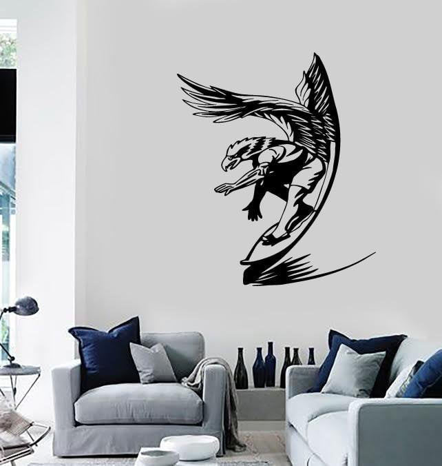 Wall Stickers Vinyl Decal Surfing Water Extreme Sports Unique Gift (ig1755)
