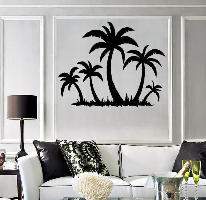 Wall Sticker Vinyl Decal Tropical Palm Tree Beach Relax Decor Unique Gift (ig1769)